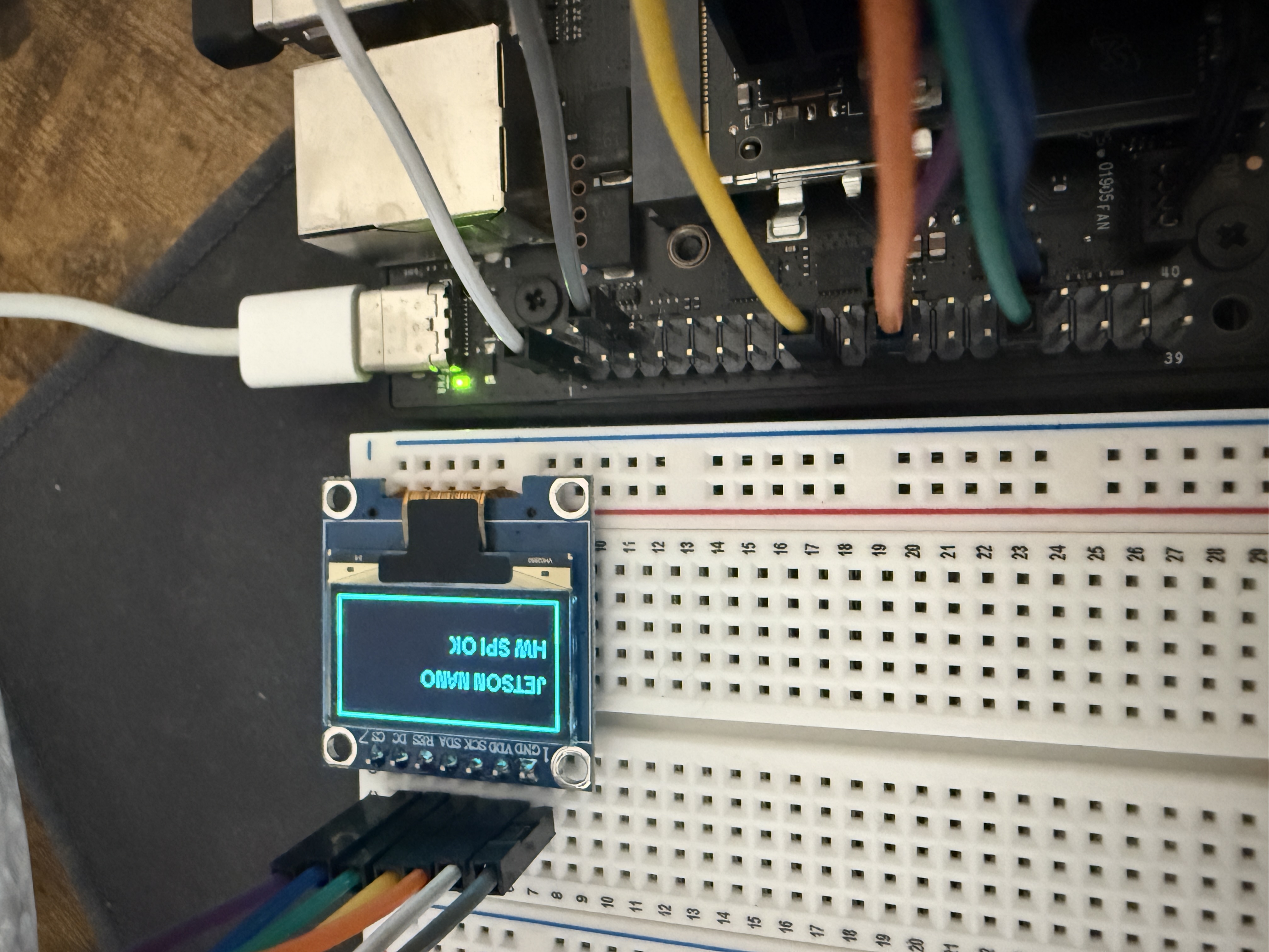 SSD1306 displaying output